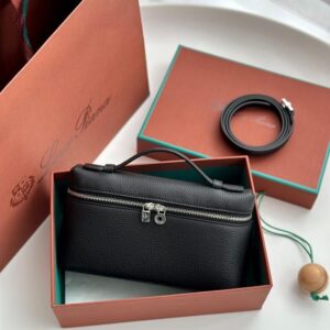 Loropiana black genuine leather