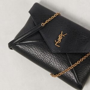 Ysl clutch & shoulder Black
