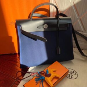 Hermes herbag31 navy blue