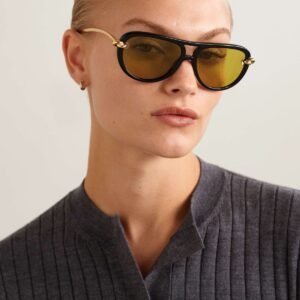 Bottega veneta sunglasses Black with yellow