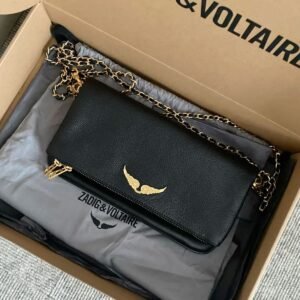 zadig & voltaire Black with gold hardware small