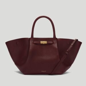 demellier large bag Wine red