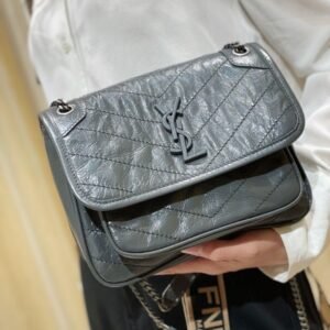 Saint laurent leather niki Gray