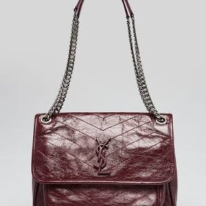 Saint laurent leather niki Burgandy